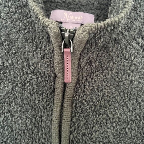 Natural Reflections Forest Green Sherpa CabinFull Zipper Sweater Jacket - Picture 5 of 5